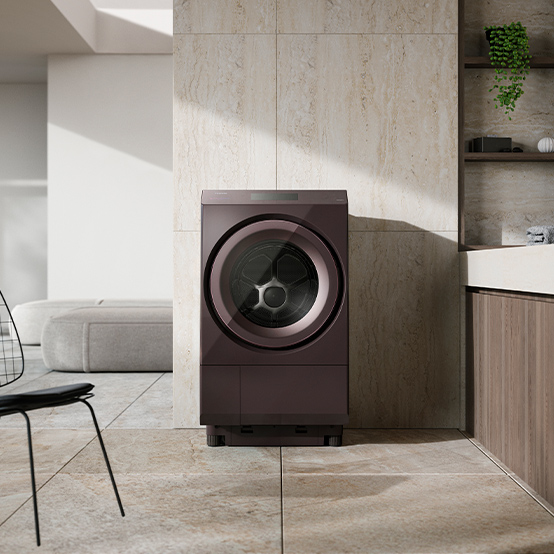 東芝ドラム式洗濯乾燥機ZABOON TW-127XP4L ボルドーブラウン