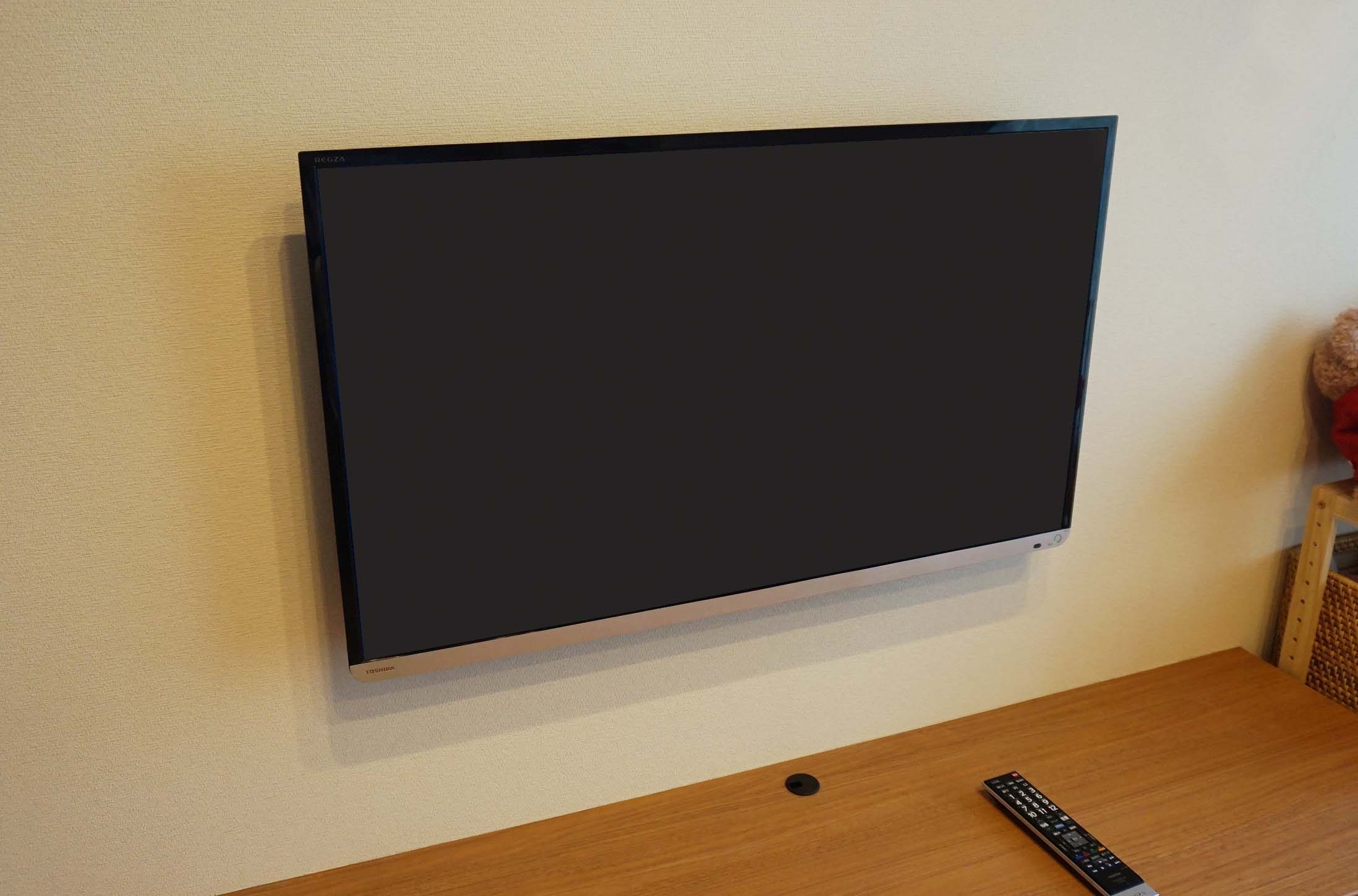 レグザ40型テレビの設置イメージ