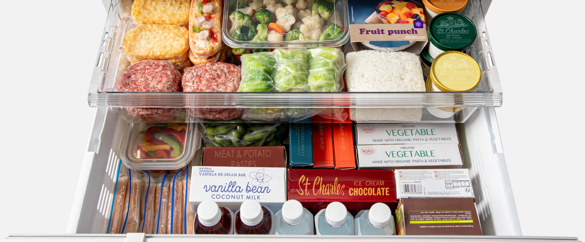 パナソニック冷蔵庫 奥まで見えるフルオープン引き出し 野菜室・冷凍室